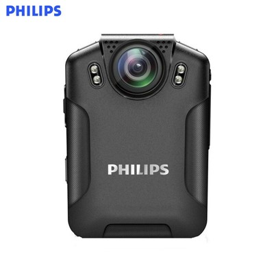飛利浦（PHILIPS）  通用無(wú)線(xiàn)電通信設(shè)備  VTR8101執(zhí)法記錄儀高清肩帶 音視頻 紅外夜視隨身錄像儀+256GTF卡