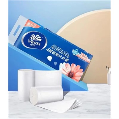 維達(dá)卷類(lèi)衛(wèi)生紙 780g 實(shí)心卷紙（10卷/提）