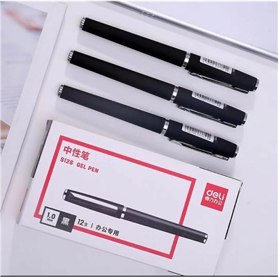 得力（deli ）書(shū)寫(xiě)用筆類(lèi)用具S126中性筆1.0mm子彈頭