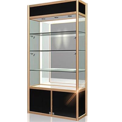鑫國(guó)景 文件柜 L897文件柜 120*40*200含鋼化玻璃+頂燈（組））