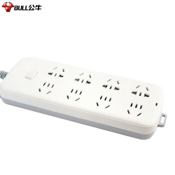 公牛（BULL） GN-S1080  插座  新國(guó)標(biāo)插座/插線(xiàn)板/插排/排插/接線(xiàn)板/拖線(xiàn)板 8位總控全長(zhǎng) 3米 