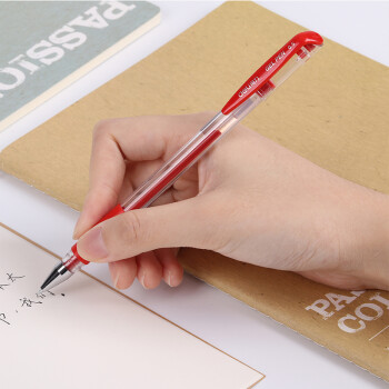 得力  S33  書(shū)寫(xiě)用筆類(lèi)用具   紅色中性筆  0.5mm  一支裝